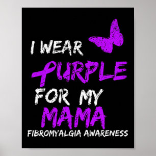 Bewusstsein Ich trage Lila für meine Mama  Poster