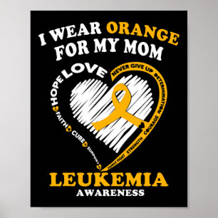 Bewusstsein - Ich trage Orange für meine Mama Poster