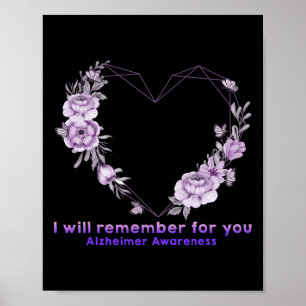 Bewusstsein Ich werde mich für dich an die Blumenm Poster