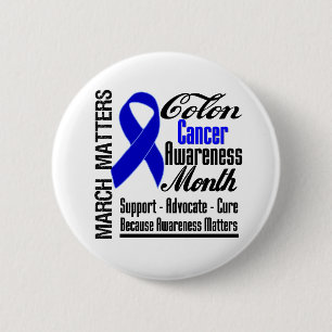 Bewusstsein ist Darmkrebs-Monat von Bedeutung Button
