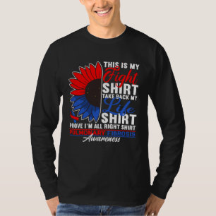 Bewusstsein Kampf I Lungenkrankheit Lungenfibrose T-Shirt