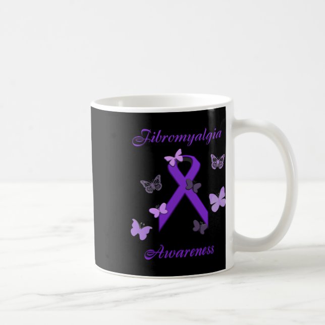 Bewusstsein Lila Unsichtbare Krankheit Kaffeetasse (Rechts)