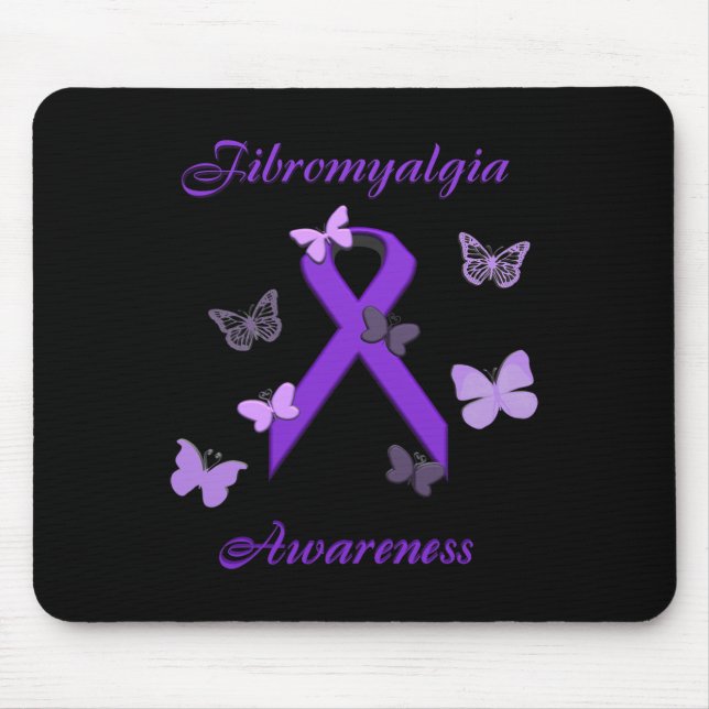 Bewusstsein Lila Unsichtbare Krankheit Mousepad (Vorne)