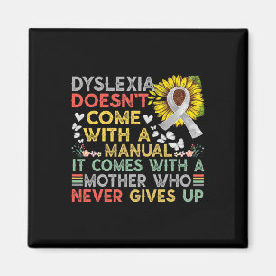 Bewusstsein Mutter Dyslexie Krieger Vintag Magnet