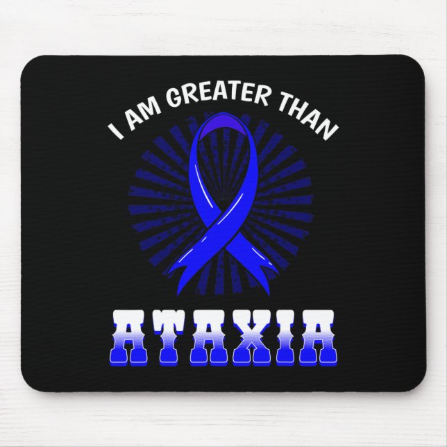 Bewusstsein Neurologisches Zeichen Hemiataxia Blau Mousepad (Vorne)