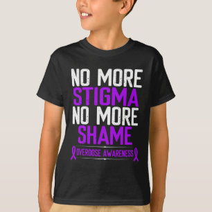 Bewusstsein nicht mehr Stigma Scham Lila Band T-Shirt
