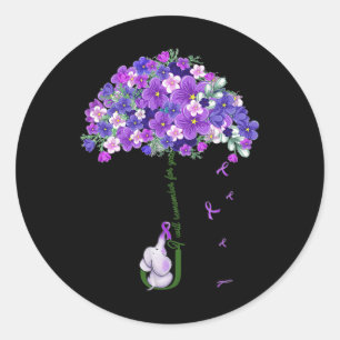 Bewusstsein Niedlicher Elefant, an den ich für Sie Runder Aufkleber