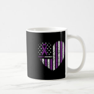 Bewusstsein Purple Ribbon Durg Adoption Kaffeetasse