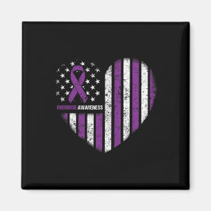 Bewusstsein Purple Ribbon Durg Adoption Magnet