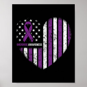 Bewusstsein Purple Ribbon Durg Adoption Poster