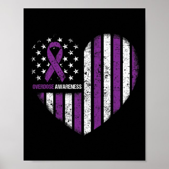 Bewusstsein Purple Ribbon Durg Adoption Poster (Vorne)