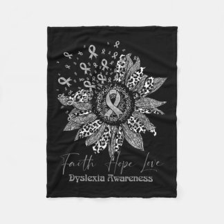 Bewusstsein Retro Sonnenblume Glaube Hoffnung Lieb Fleecedecke