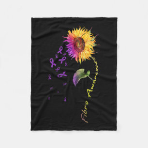 Bewusstsein Sonnenblume Fibro Fleecedecke