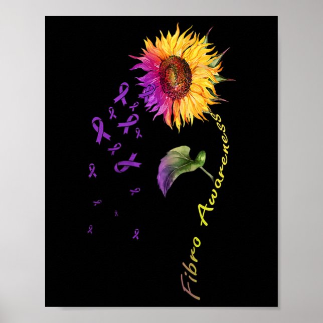 Bewusstsein Sonnenblume Fibro Poster (Vorne)