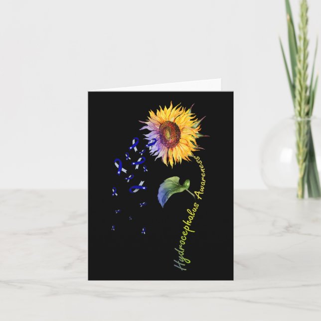 Bewusstsein Sonnenblume Karte (Vorderseite)