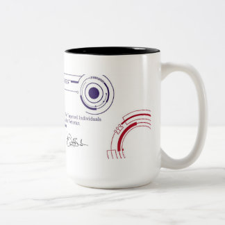 Bewusstsein zweifarbige tasse