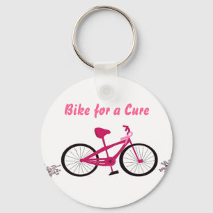 Bewusstseins-Fahrrad in Rosa Schlüsselanhänger