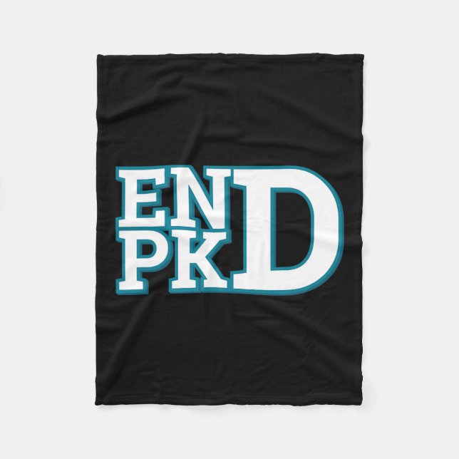 Bewusstseinsbildung bei Nierenerkrankungen Ende de Fleecedecke (Vorderseite)