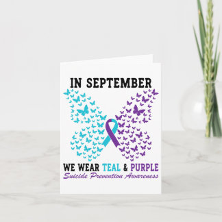 Bewusstseinsbildung bei Suizidprävention Betterfly Karte