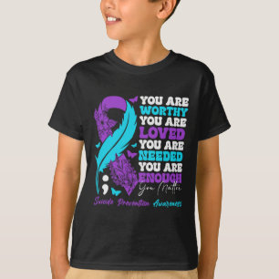 Bewusstseinsbildung bei Suizidprävention Positives T-Shirt