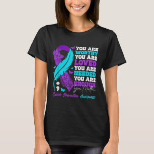 Bewusstseinsbildung bei Suizidprävention Positives T-Shirt