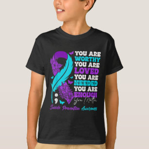 Bewusstseinsbildung bei Suizidprävention Positives T-Shirt
