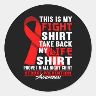 Bewusstseinsbildung Die Krankheit Schlaganfall Prä Runder Aufkleber