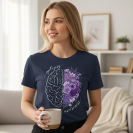 Bewusstseinsbildung für Epilepsie Gehirn Blumen Un Tri-Blend Shirt