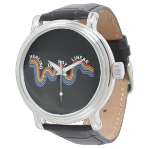 Bewusstseinsbildung für psychische Gesundheit Rain Armbanduhr