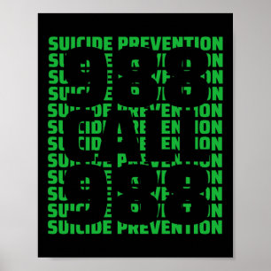 Bewusstseinsbildung Suizidverhütung 988 Poster