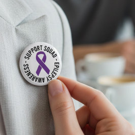 Bewusstseinsgeschenk für Epilepsie-Selbsthilfegrup Button