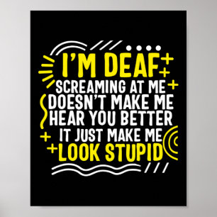 Bewusstseinsmonat bin ich tot und schreie mich asl poster