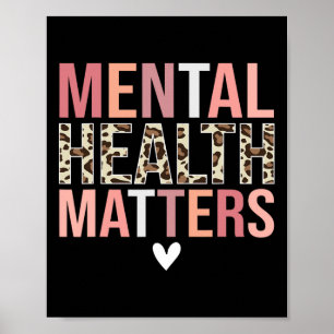 Bewusstseinsmonat für psychische Gesundheitsproble Poster