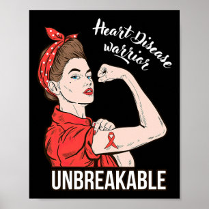 Bewusstseinswartung für Herzkrankheiten Erblasser  Poster
