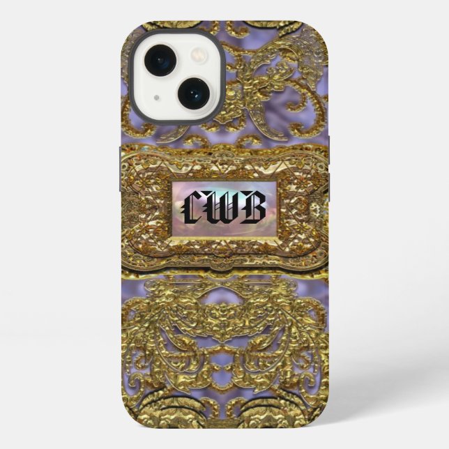 Bexley viktorianisches Schutzmonogramm iPhone Hülle (Rückseite)