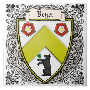 Beyer (die Schweiz/Sachsen) Familie bewaffnet Fliese