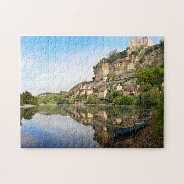 Beynac-und-Cazenac und Dordogne-Flusslaubsäge Puzzle (Horizontal)