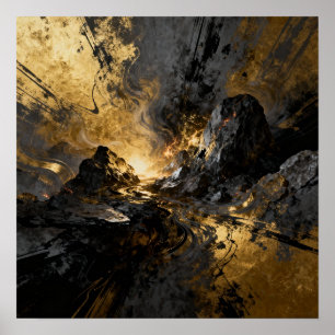 Beyond - AI Fantasy Digitalkunst Druck Poster