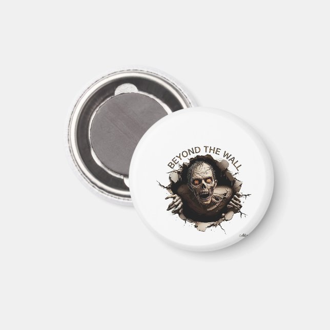 Beyond The Wall Zombie Langarmshirt Magnet (Vorderseite/Rückseite)