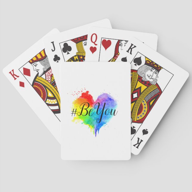 #BeYouDecke of Cards Spielkarten (Rückseite)