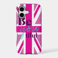 beYOUtiful Pink Union Jack iPhone 5 Hülle