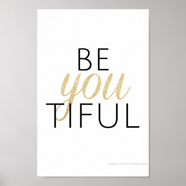 beYOUtiful Poster (Vorne)