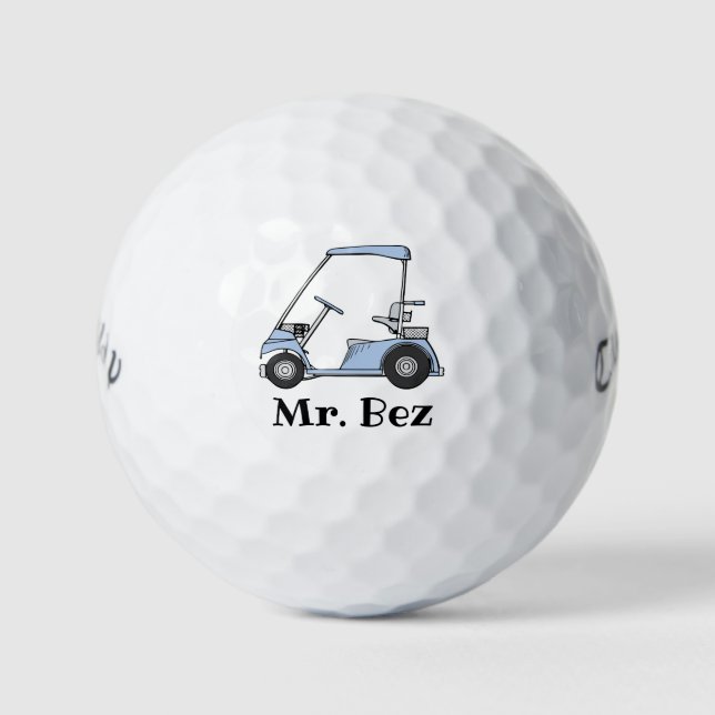Bez Golf Balls Blue Golfball (Vorderseite)