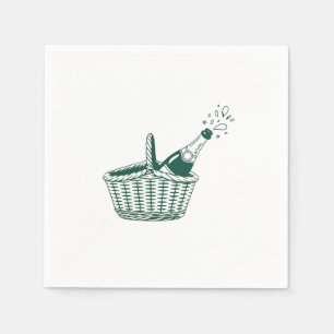 Bezahlbare Hochzeitsservietten für ein Picknick im Serviette