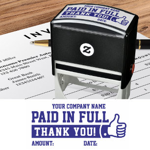 Bezahlen in Full Thumbs up! Name des Unternehmens  Permastempel