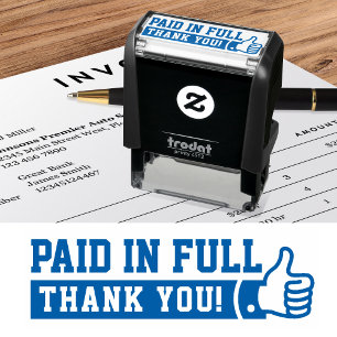 Bezahlen in Full Thumbs up! PERSONALISIERT Permastempel