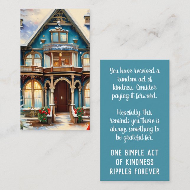 Bezahlen Sie es nach vorn Random Akt der Kindheit  Visitenkarte (Vorne/Hinten)