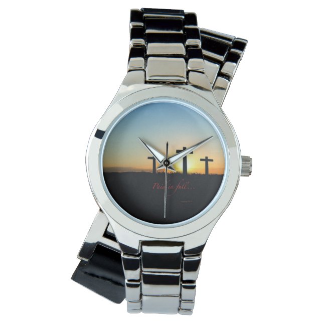 "Bezahlt" Armbanduhr (Vorderseite)