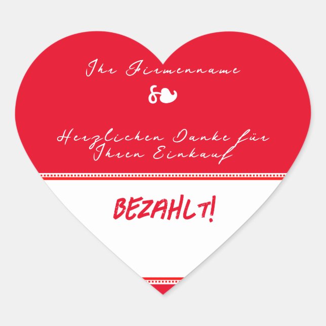 Bezahlt | Aufkleber Flohmarkt Verkauf Helferlein (Vorderseite)