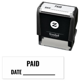 BEZAHLT | Datum  Permastempel